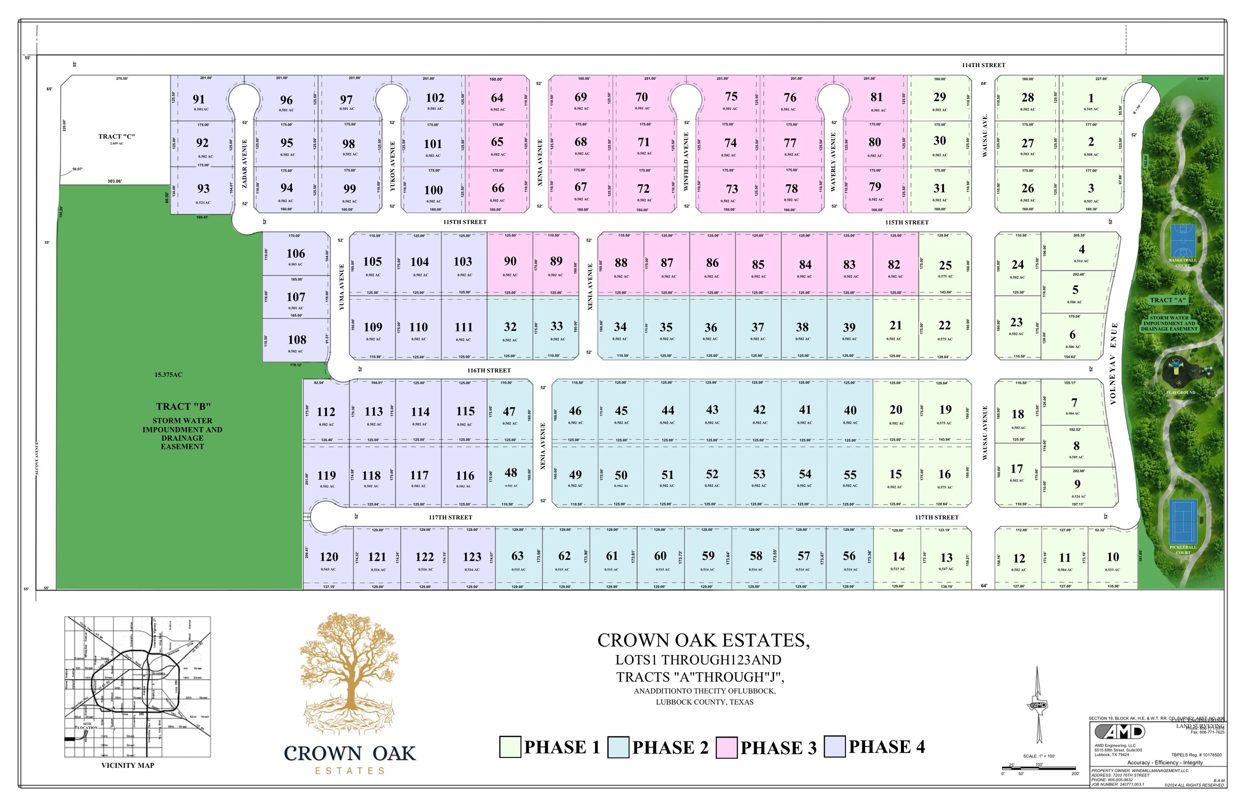 Crown Oak Estates Full Development